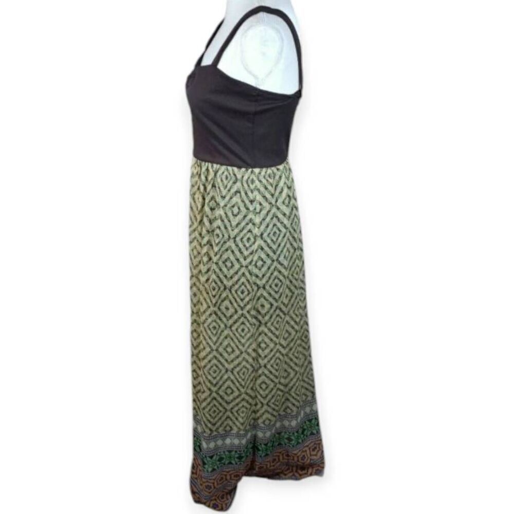 FINESSE BLACK MULTICOLOR MAXI DRESS SZ.M EUC. - Picture 4 of 7